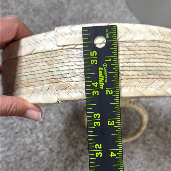 Round Straw Bag with Colorful Tassel - Picture 11 of 11